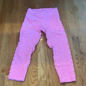 Booty by Brabants hot pink Cropped length leggings OS